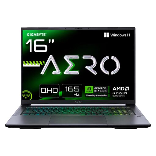 Notebook Gamer Gigabyte AERO X16 AMD Ryzen 7-250 RTX 5060 16GB RAM 1TB SSD Pantalla 16" WQXGA Windows 11 Inglés Negro - 3VHK3USC94AH