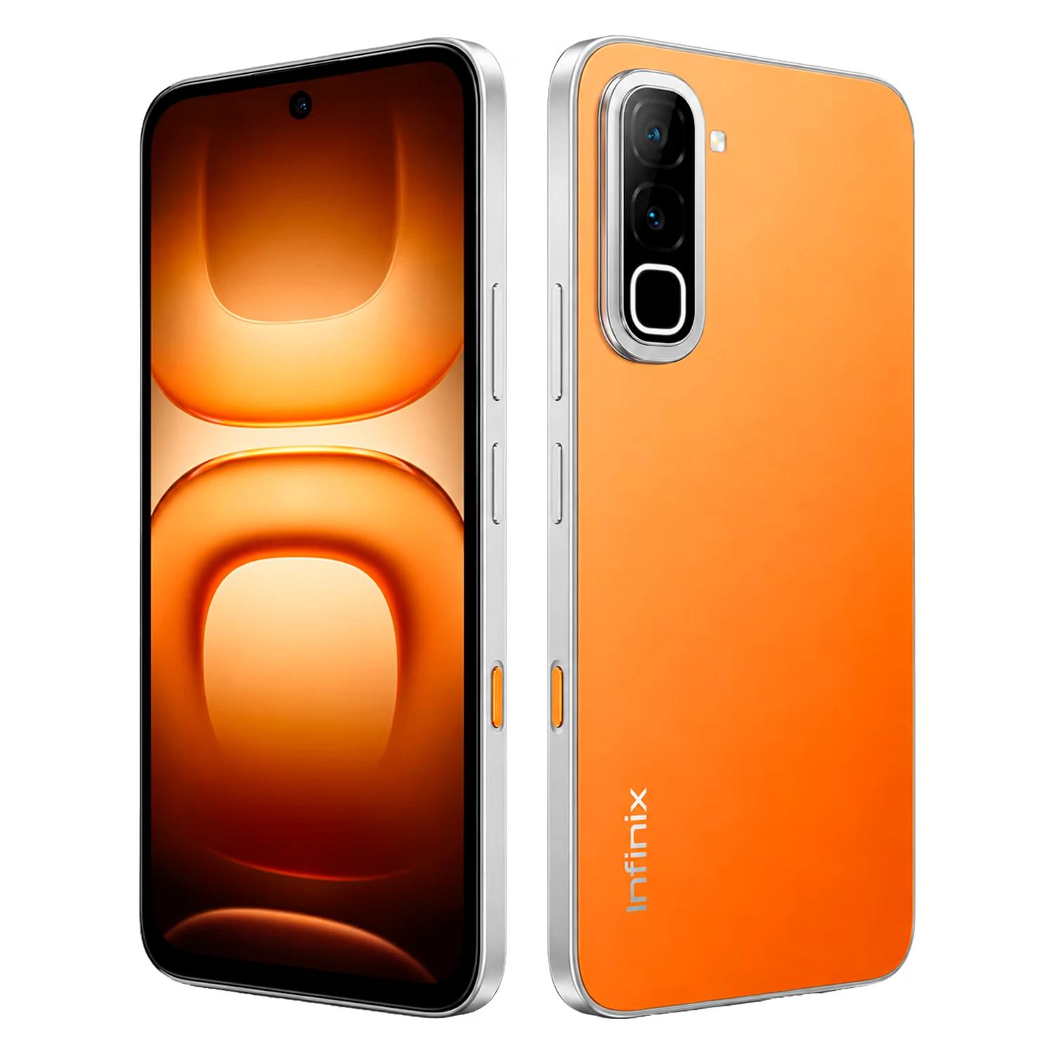 Smartphone Infinix Hot 70 X6895 256GB 4GB RAM Dual SIM NFC Tela 6.78" - Laranja - Imagen 4