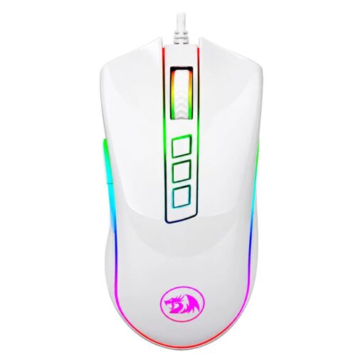 Mouse Gamer Redragon Cobra M711W RGB 10000 DPI USB - Blanco