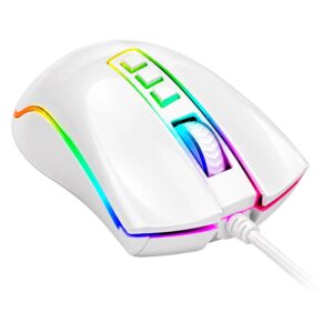 Mouse Gamer Redragon Cobra M711W RGB 10000 DPI USB - Blanco - Imagen 2