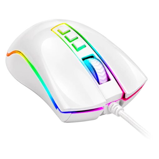 Alternative view of Mouse Gamer Redragon Cobra M711W RGB 10000 DPI USB - Blanco