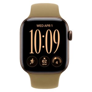 Apple Watch Series 12 MJEF4LS/A Caixa Alumínio 42mm Bronze Escuro - Esportiva Olive S/M - Imagen 2