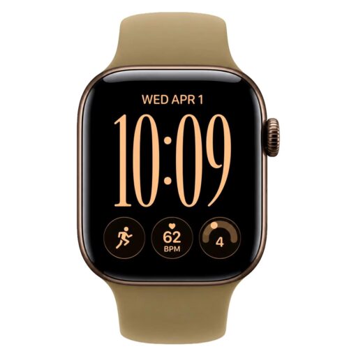Alternative view of Apple Watch Series 12 MJEF4LS/A Caixa Alumínio 42mm Bronze Escuro - Esportiva Olive S/M