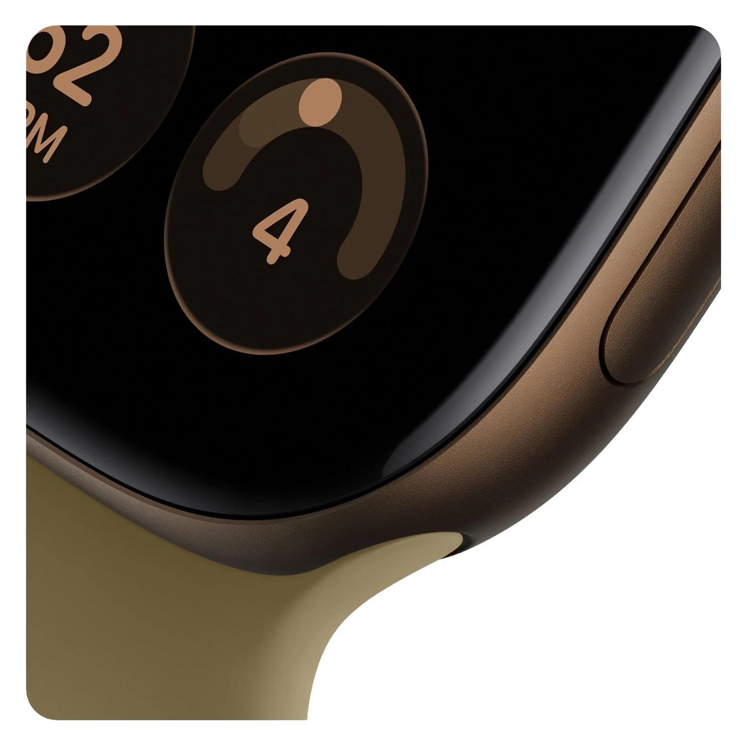 Apple Watch Series 12 MJEU4LS/A Caixa Alumínio 46mm Bronze Escuro - Esportiva Oliva M/L - Imagen 3