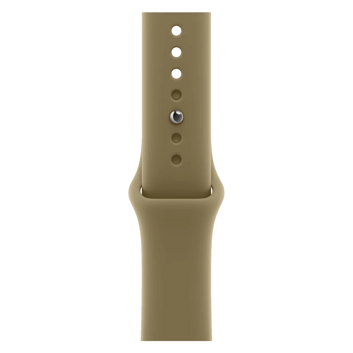 Apple Watch Series 12 MJEU4LS/A Caixa Alumínio 46mm Bronze Escuro - Esportiva Oliva M/L - Imagen 4