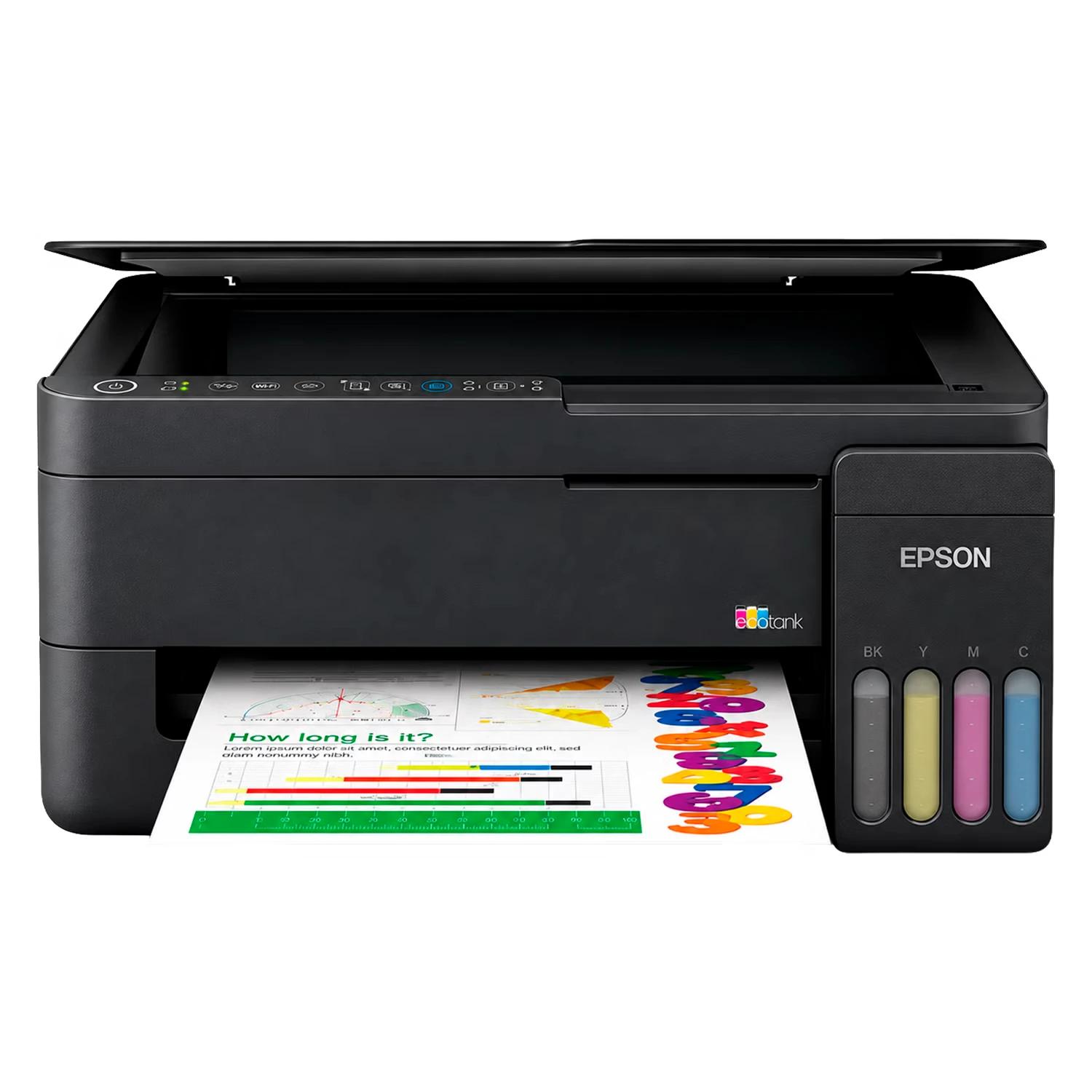 Impressora Multifuncional Epson EcoTank L3350 3 em 1 WiFi Bivolt - Preto