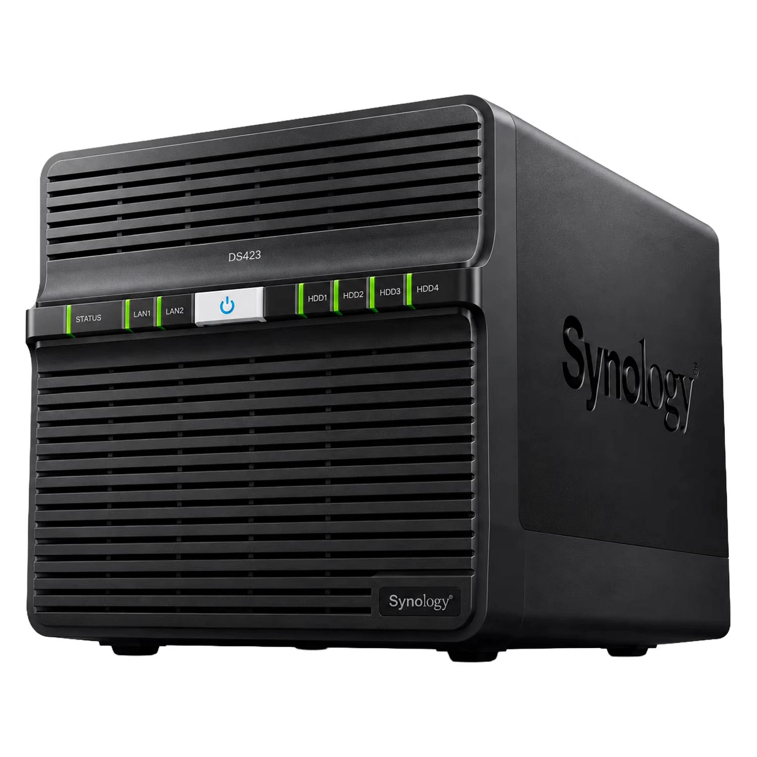 Servidor NAS Synology Disktation DS423 DDR4 Realtek RTD1619B 4 Baias - Negro