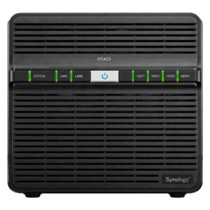 Servidor NAS Synology Disktation DS423 DDR4 Realtek RTD1619B 4 Baias - Negro - Imagen 2