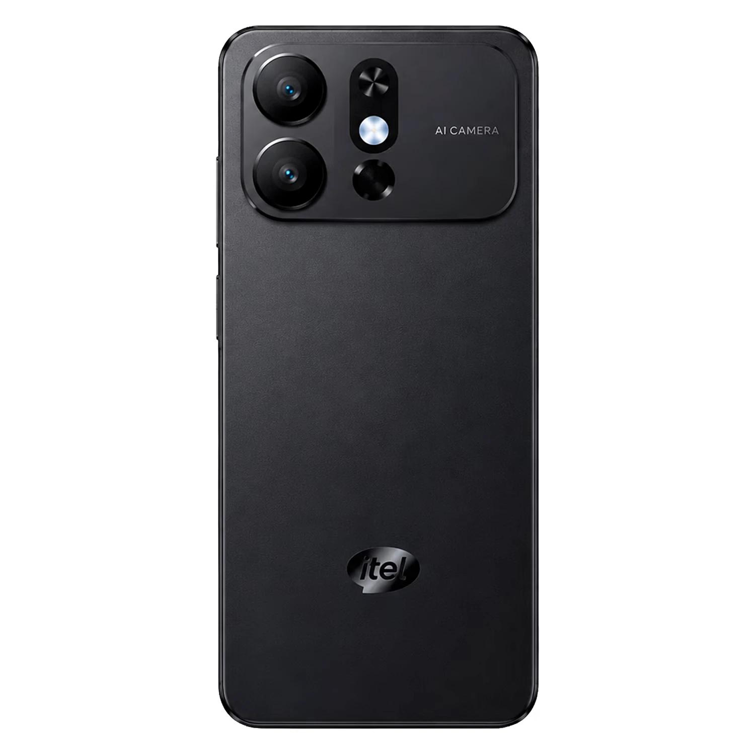 Smartphone itel A100Cs A6611L 128GB 4GB RAM Dual SIM Tela 6.6" - Preto - Imagen 3