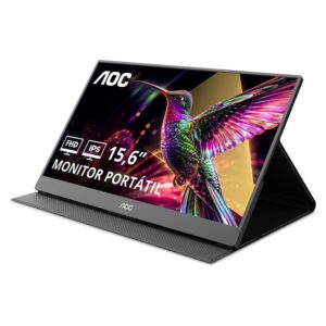 Monitor Portátil AOC 16T20 15.6" Full HD 60Hz USB-C - Preto - Imagen 2