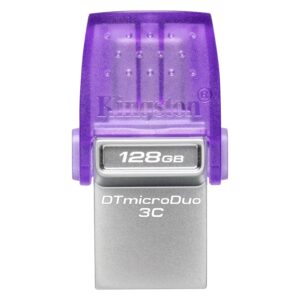 Pendrive Kingston DataTraveler MicroDuo 3C USB 3.2 Y Type-C - Morado DTDUO3CG3/128GB