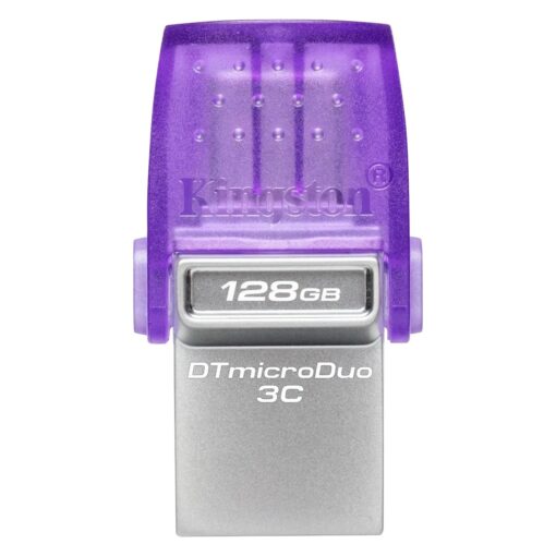 Pendrive Kingston DataTraveler MicroDuo 3C USB 3.2 Y Type-C - Morado DTDUO3CG3/128GB