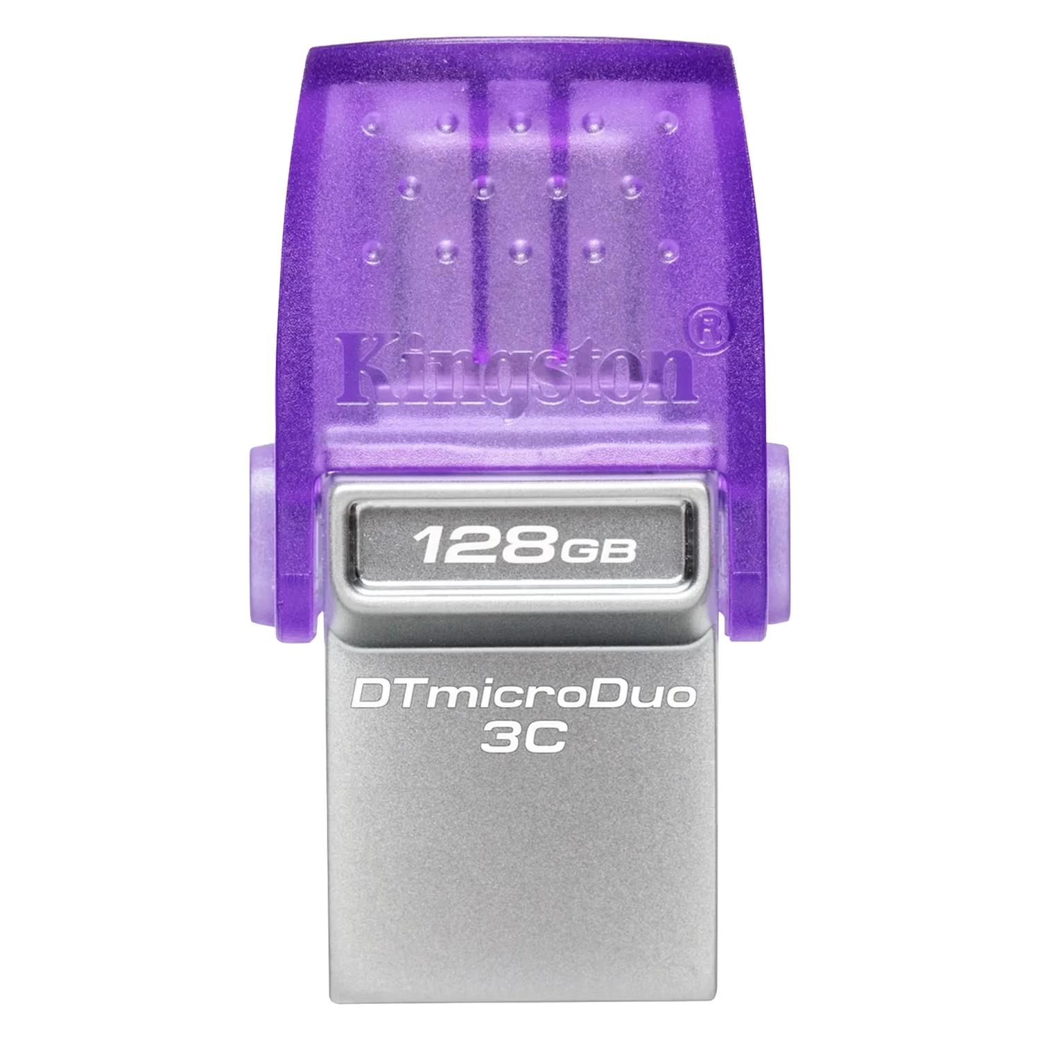 Pendrive Kingston DataTraveler MicroDuo 3C USB 3.2 Y Type-C - Morado DTDUO3CG3/128GB