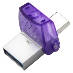 Pendrive Kingston DataTraveler MicroDuo 3C USB 3.2 Y Type-C - Morado DTDUO3CG3/128GB - Imagen 2