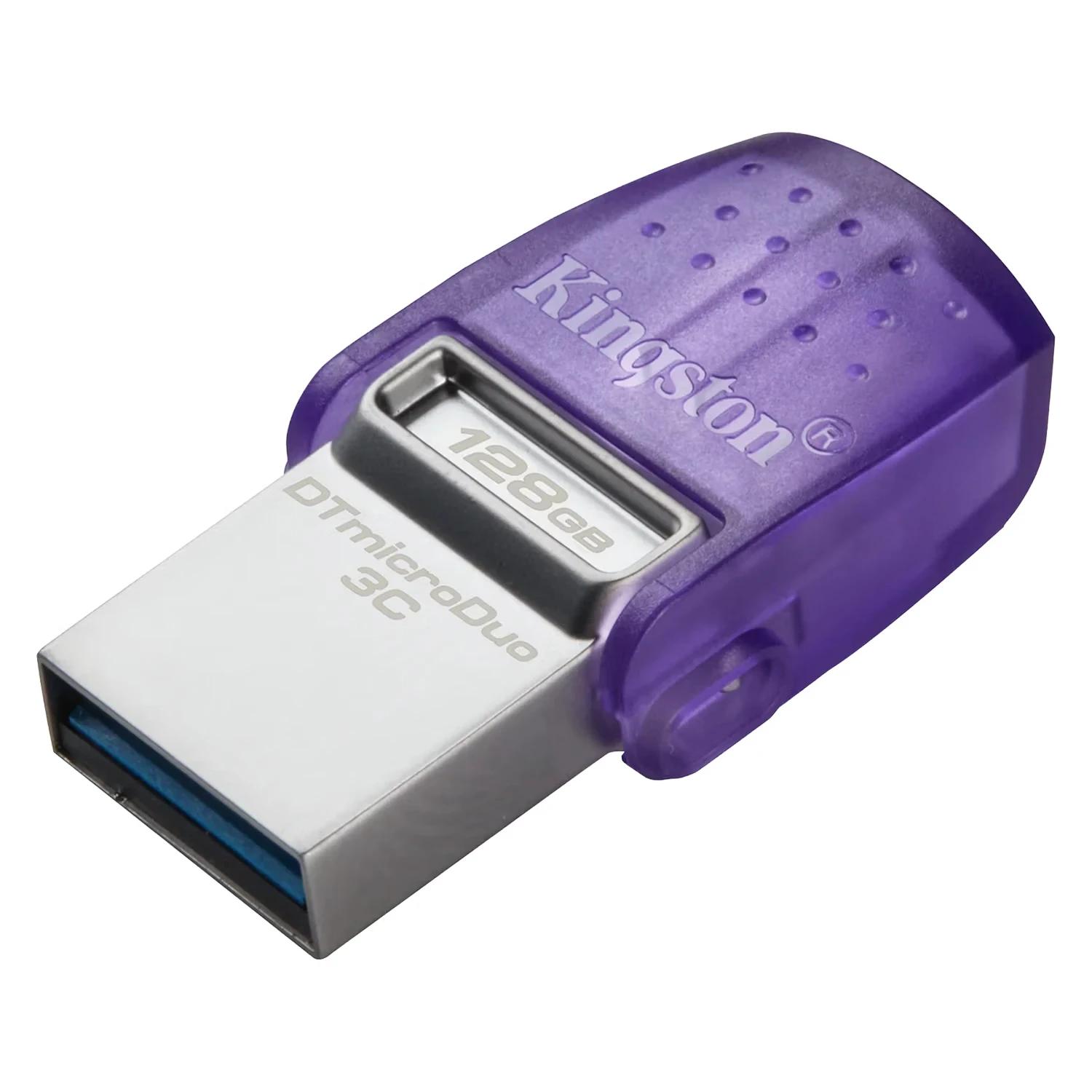 Pendrive Kingston DataTraveler MicroDuo 3C USB 3.2 Y Type-C - Morado DTDUO3CG3/128GB - Imagen 3