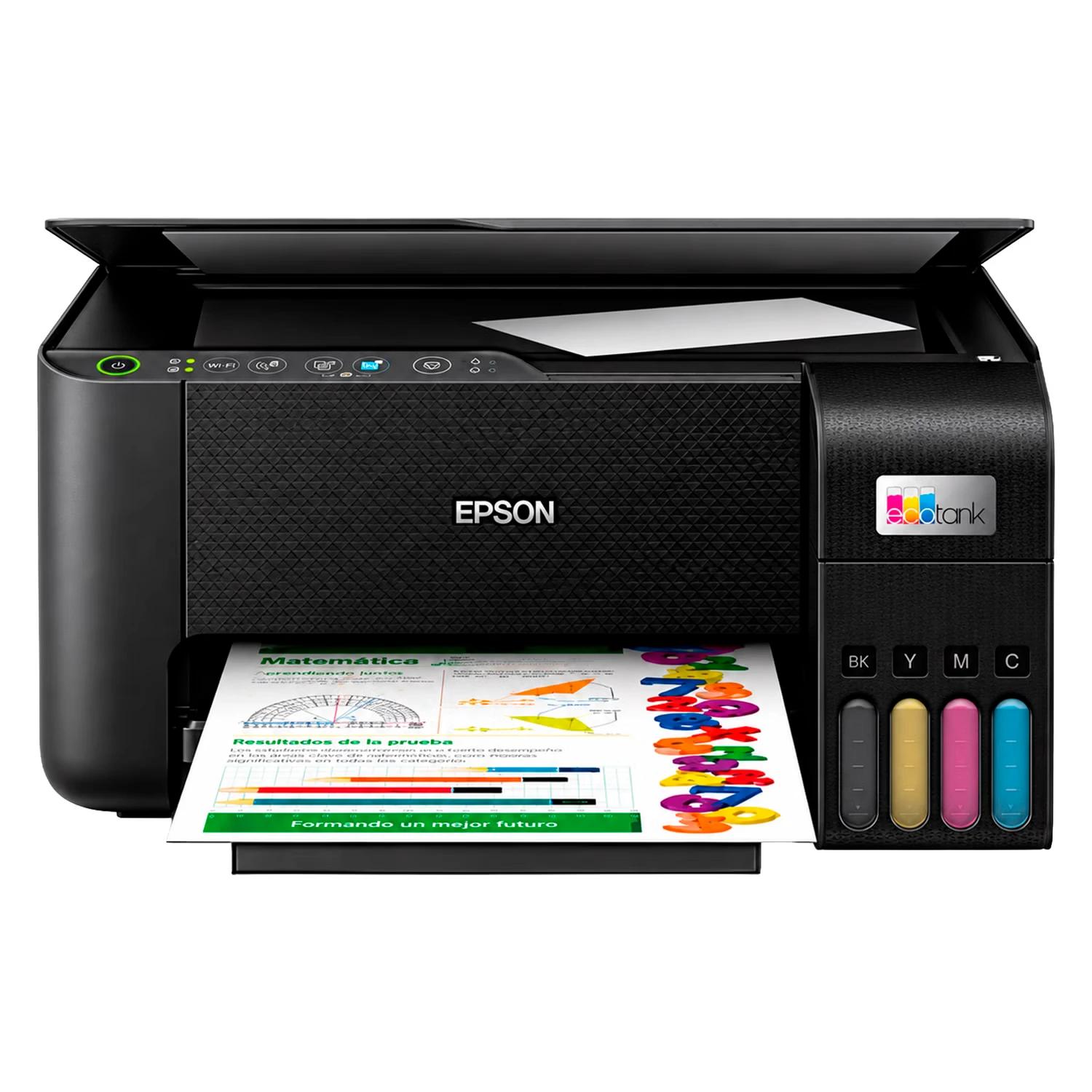 Impresora Multifuncional Epson EcoTank L3206 3 En 1 Bivolt - Negro