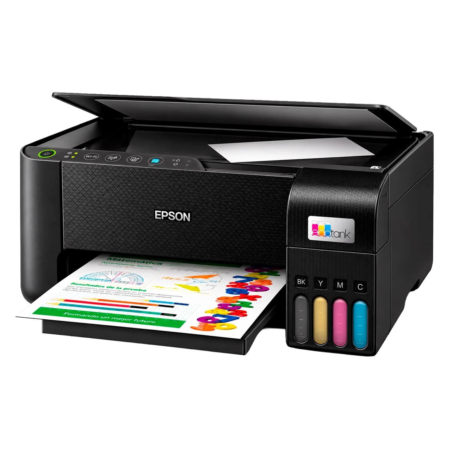 Impresora Multifuncional Epson EcoTank L3206 3 En 1 Bivolt - Negro - Imagen 2