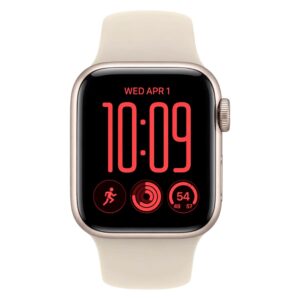 APPLE WATCH SE 3 GPS 40MM MJKR4LS/A STARLIGHT SPORT BAND S/M *2026* - Imagen 2