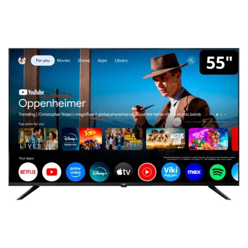 Smart TV JVC 55KM768 55" 4K Ultra HD QLED Google TV - Negro