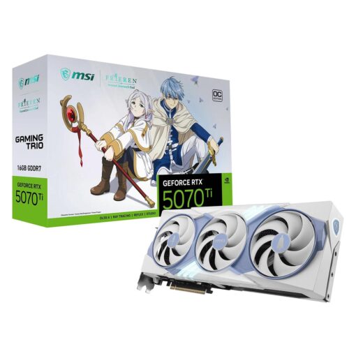 Placa De Video MSI Frieren Edition OC NVIDIA GeForce RTX-5070Ti 16GB GDDR7 - 912-V531