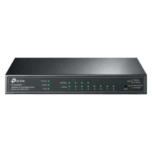 TP-LINK HUB-SWITCH 08P TL-SG2008P GIGABIT SMART 4 POE+