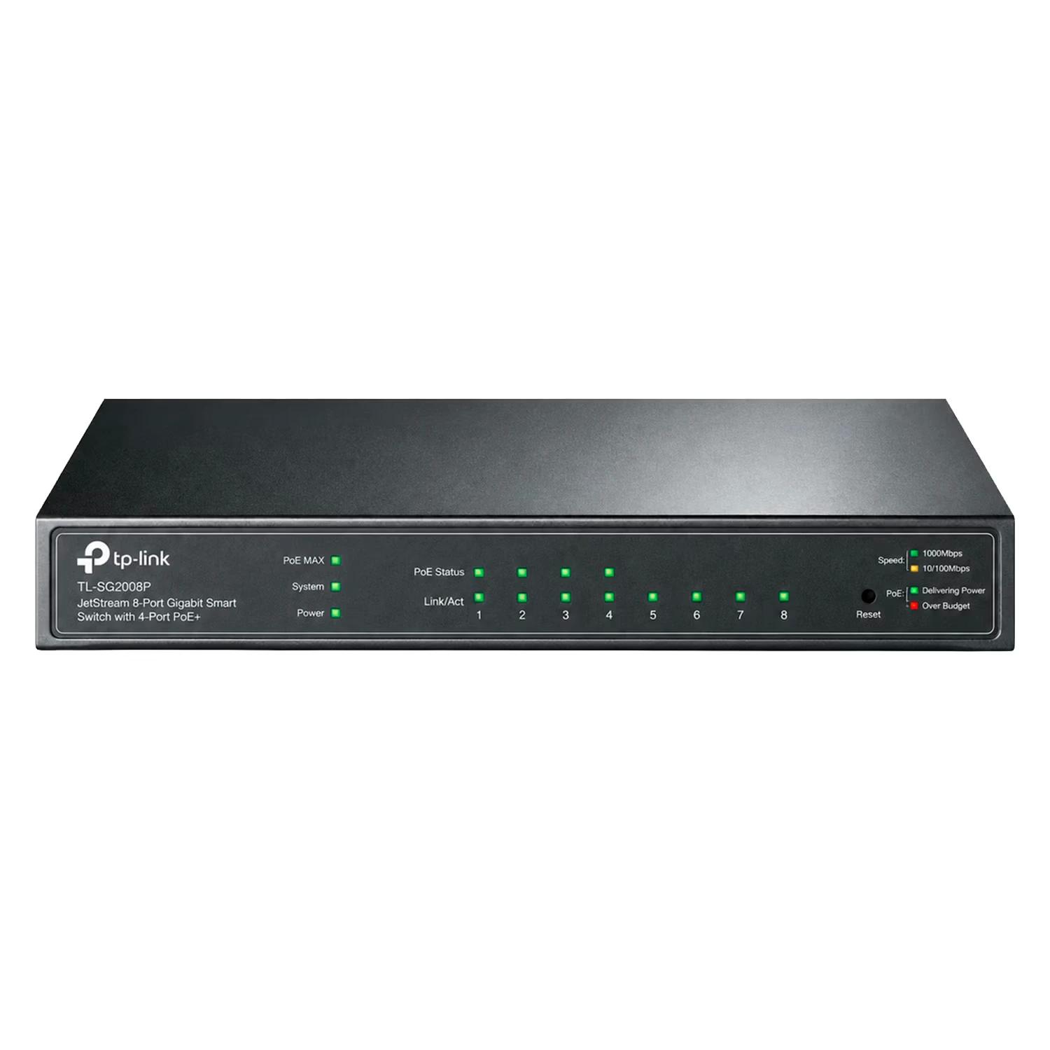 TP-LINK HUB-SWITCH 08P TL-SG2008P GIGABIT SMART 4 POE+