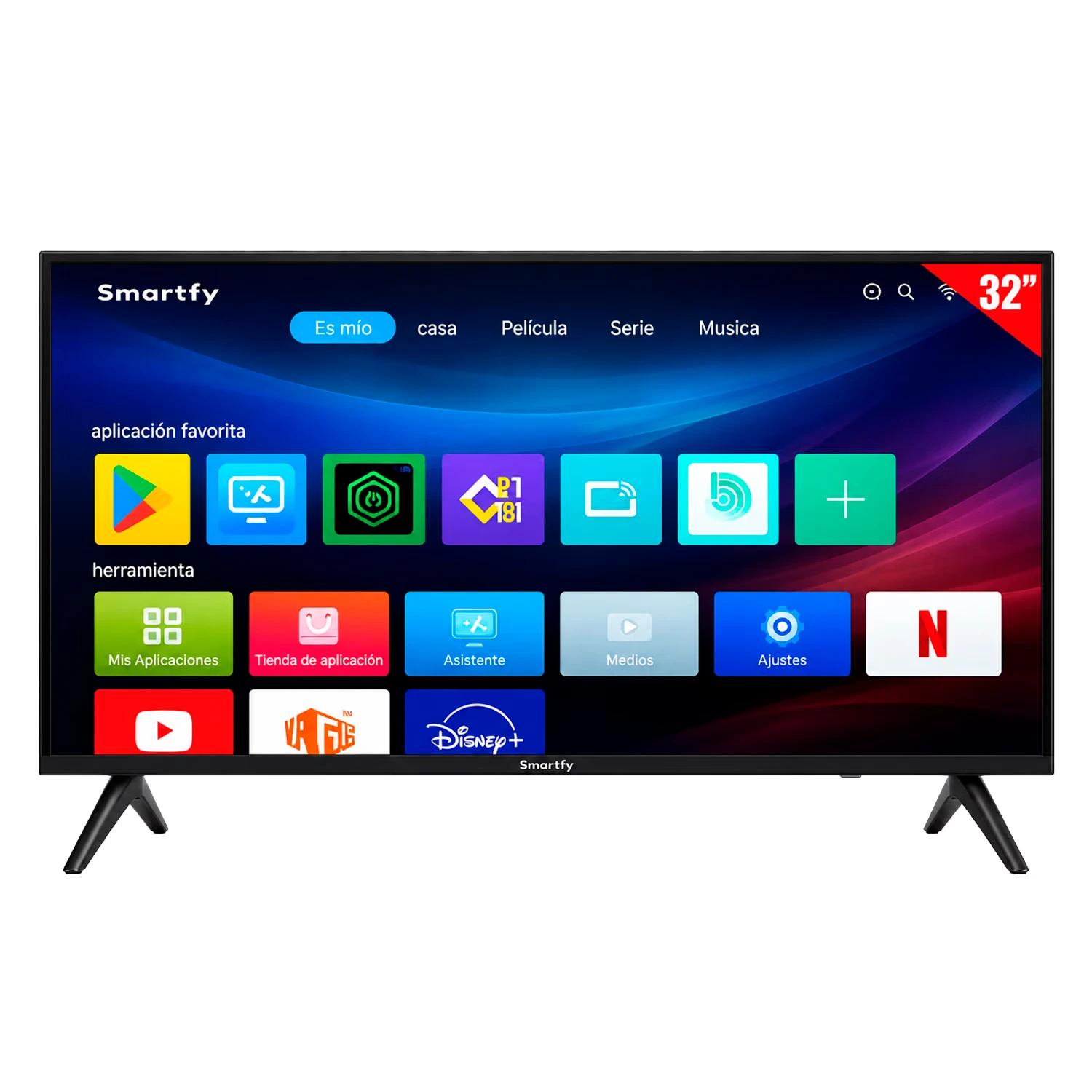 TV 32" SMARTFY STV32B SMART HD WIFI ANDROID 14 DIG 2CONT BIV
