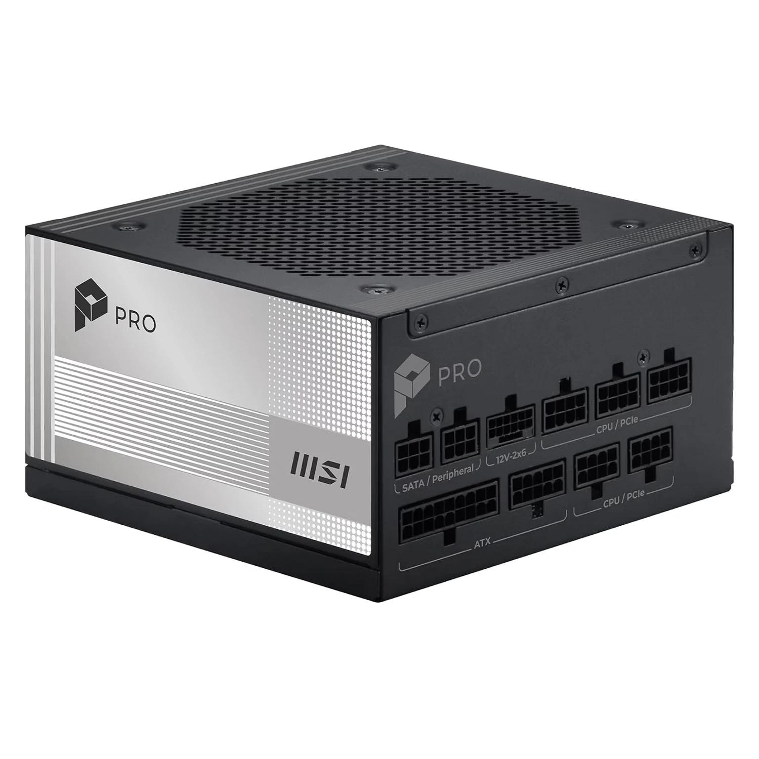 FONTE ATX 850W 80PLUS PLATINUM MSI PRO A850PL 306-7ZPLY12-HD8