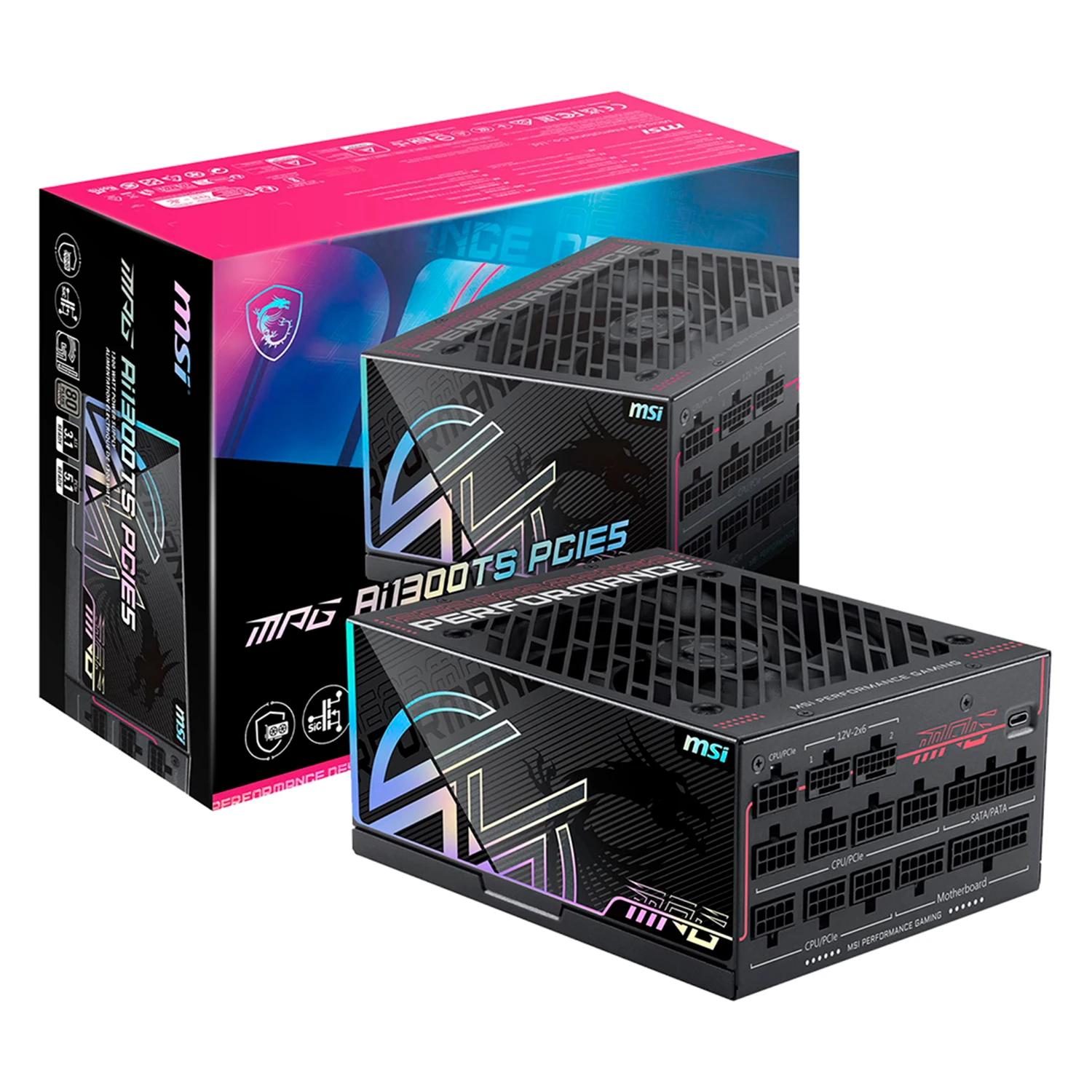 FONTE ATX 1300W 80PLUS TITANIUM MSI AI1300TS 306-7ZPUB12-CE0