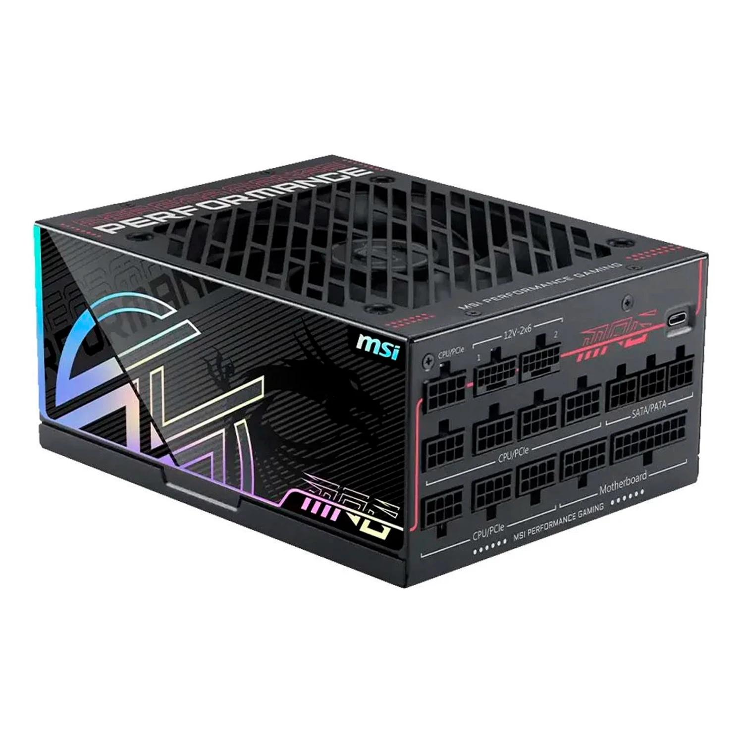 FONTE ATX 1300W 80PLUS TITANIUM MSI AI1300TS 306-7ZPUB12-CE0 - Imagen 3