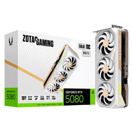VGA RTX-5080 16GB GDDR7 256BIT ZOTAC SOLID OC WHITE ZT-B50800Q-10A