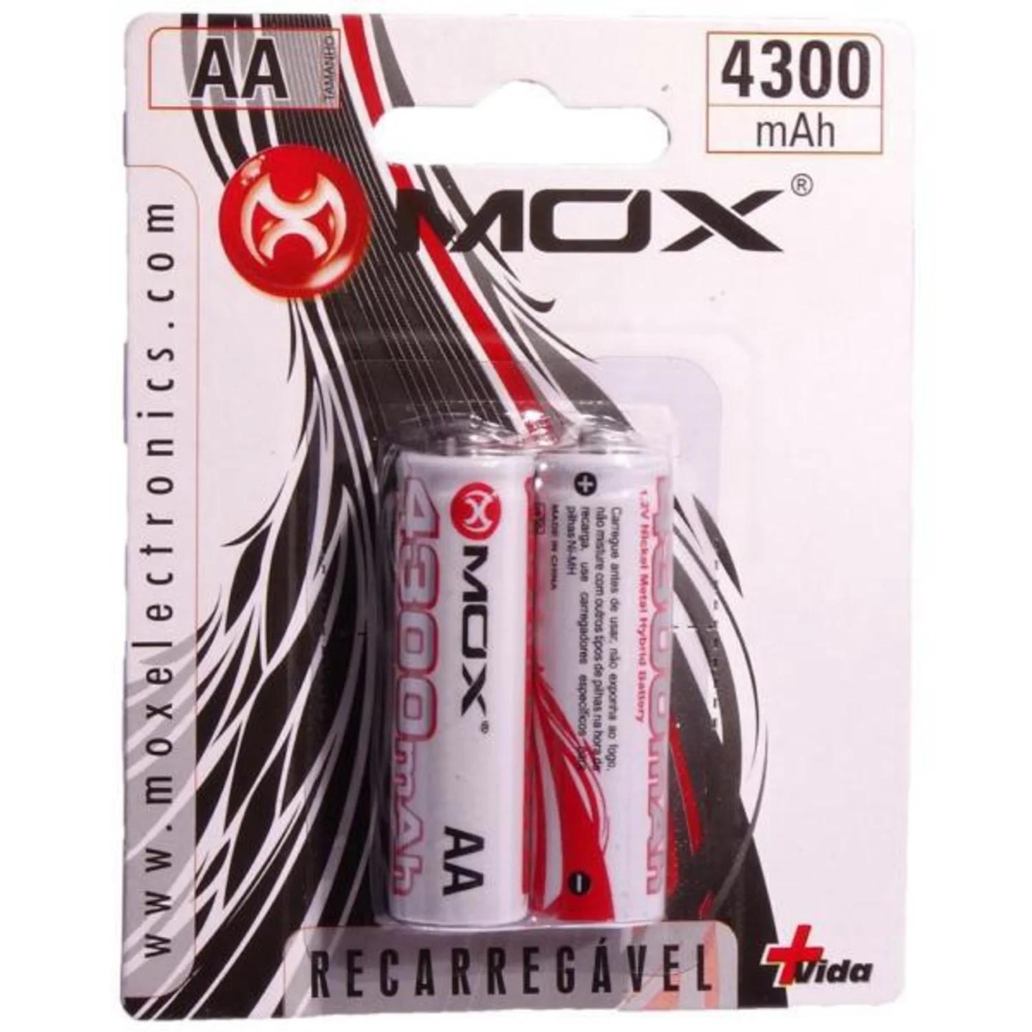 Alternative view of Pila Recargable Mox Aa 4300 Mah - 2 Unidades