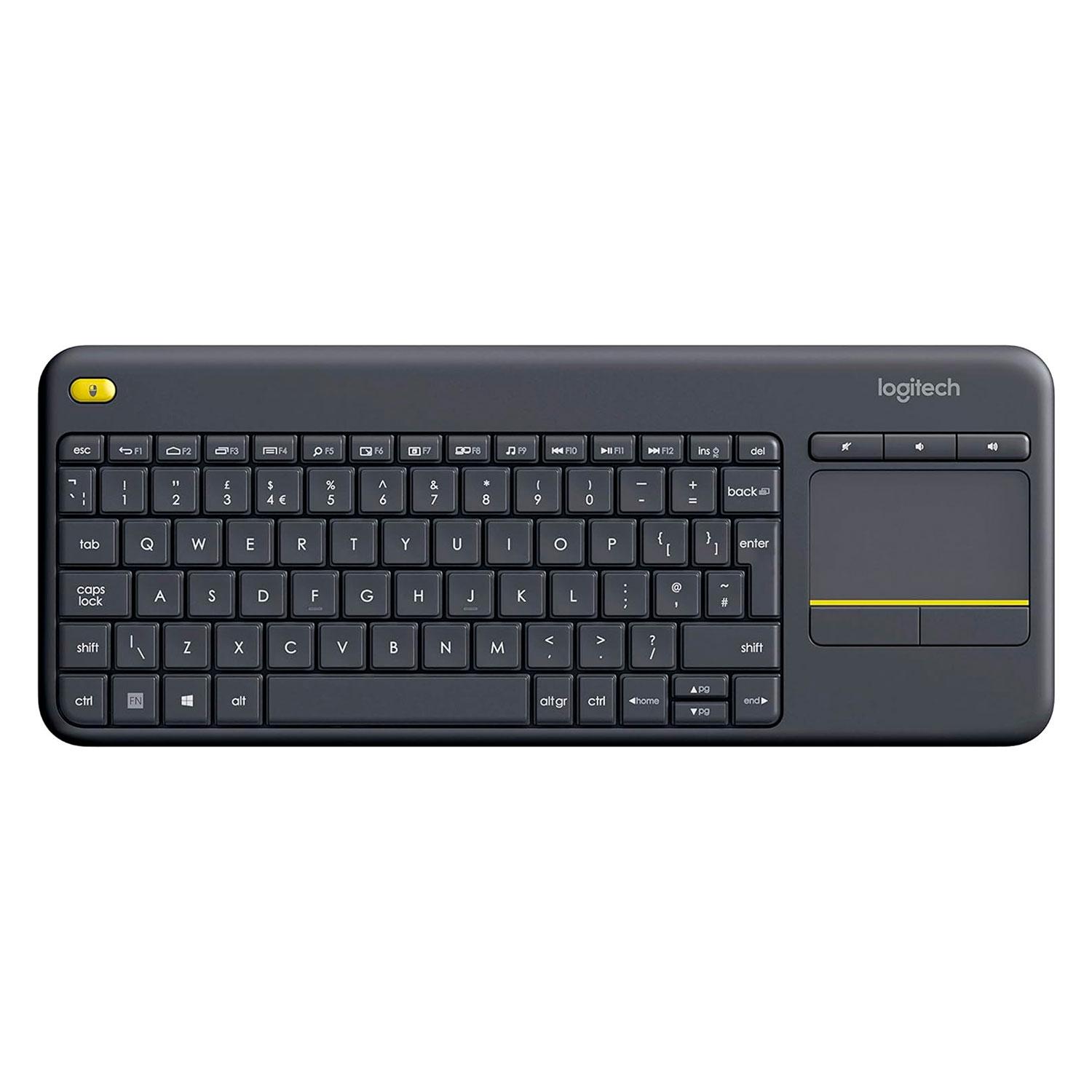 Teclado Táctil Inalámbrico Logitech K400 Plus 920-007123 - Negro