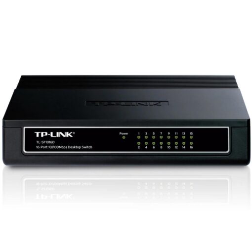 Tp-link Tl-sf1016d - Switch Gigabit De 16 Puertos Y 1000 Mbps, Color Negro