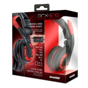 Auriculares Con Cable Para Juegos Dreamgear Universal Grx-670 - Negro Y Rojo - Imagen 2