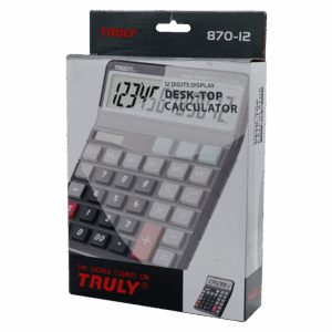 Calculadora Truly 870-12 De 12 Dígitos, Color Negro - Imagen 2