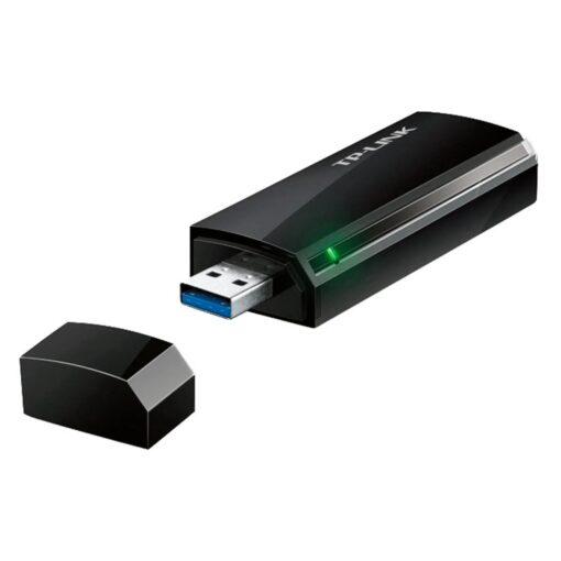 Alternative view of Adaptador Usb Inalámbrico Wifi De Doble Banda Ac1300 Tp-link Archer T4u - Negro