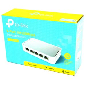 Tplink Tl-sf1005d - Switch Gigabit De 5 Puertos Y 100 Mbps, Color Blanco - Imagen 2