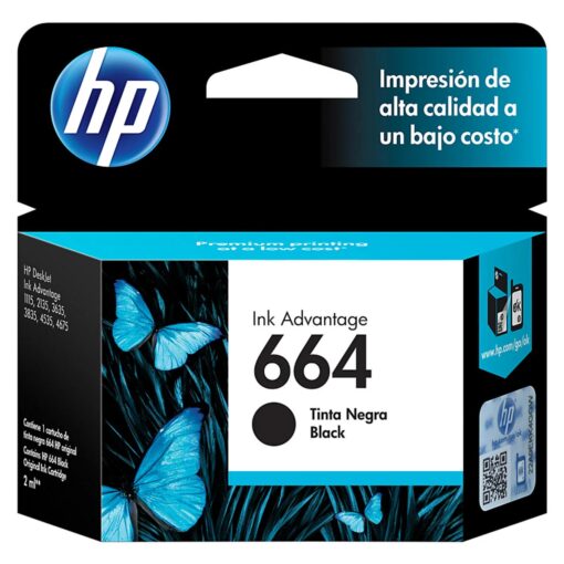 Alternative view of Cartucho Hp 664 F6v29al Para Impresora Hp - Negro
