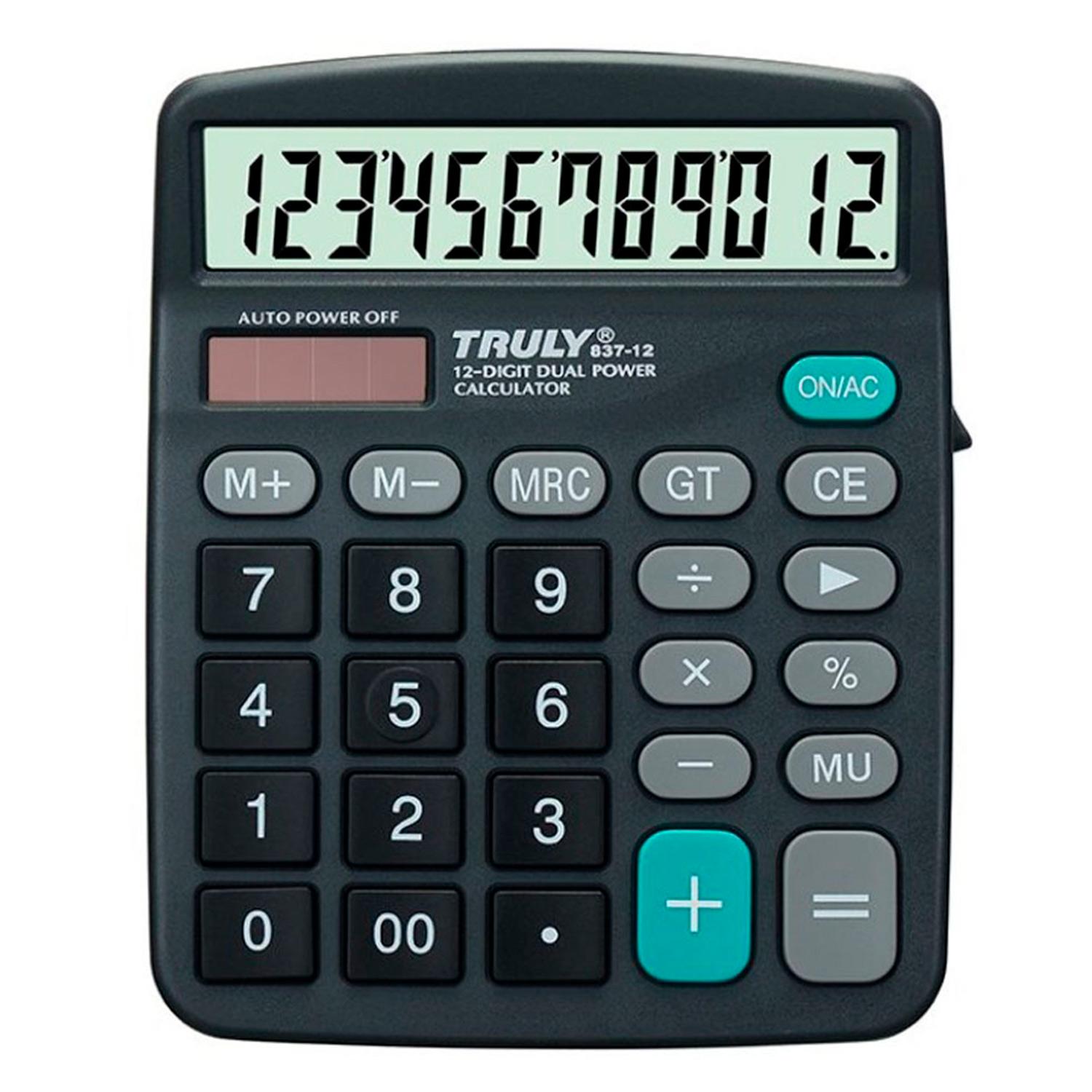 Calculadora De Promedio De 12 Dígitos Truly 837-12