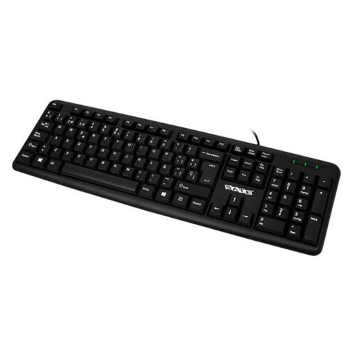 Teclado Con Cable Satellite Ak-910, Color Negro