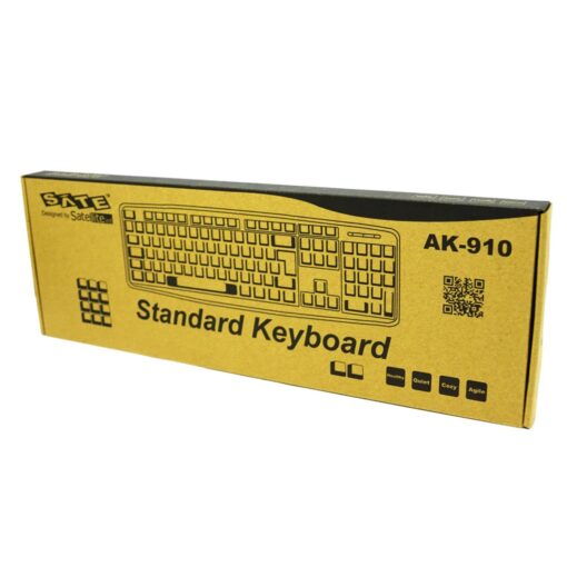 Alternative view of Teclado Con Cable Satellite Ak-910, Color Negro