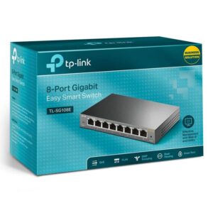 Conmutador Gigabit De 8 Puertos Y 1000 Mbps Tp-link Tl-sg108e, Color Gris - Imagen 3