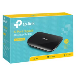 Switch De 5 Puertos Y 100 Mbps Tp-link Tl-sg1005d, Color Blanco - Imagen 2