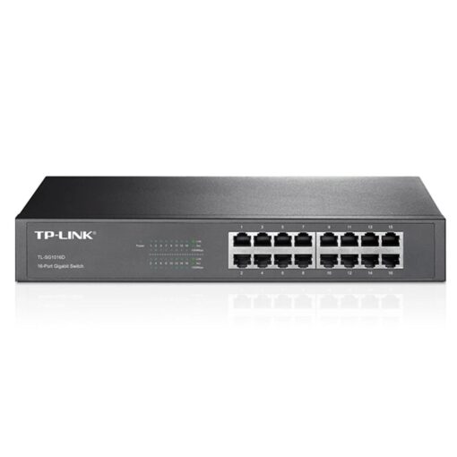 Tp-link Tl-sg1016d - Switch Gigabit De 16 Puertos Y 1000 Mbps, Color Gris