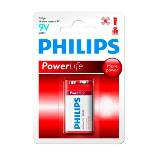 Alternative view of Philips Dick Power Life Alkaline Dicks 9 V