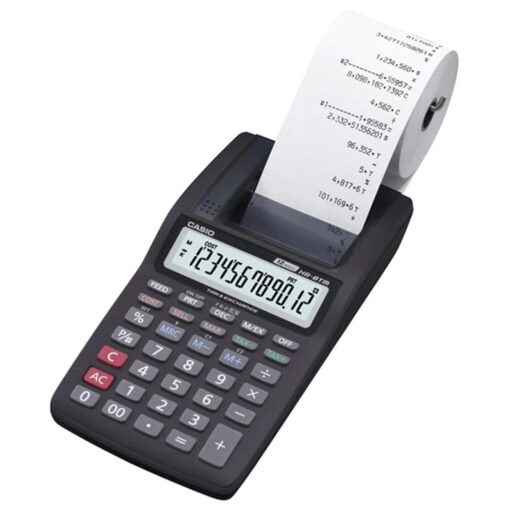 Calculadora Casio Hr-8rc-bk-dc 4 Pilas Aa - Negra