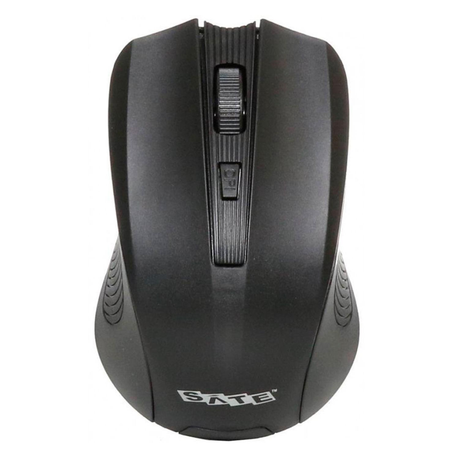 Mouse Inalámbrico Satélite A-71g De 1600 Dpi, Color Negro