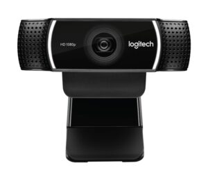 Webcam Logitech C922 Hd Pro Stream Full Hd 30 Fps Con Micrófono Incorporado 960-001087 - Negro