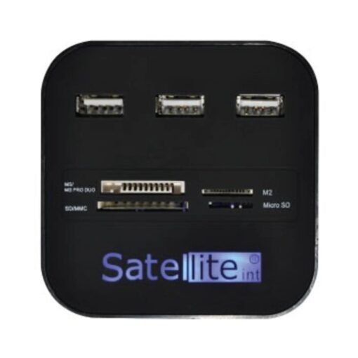 Hub Usb Por Satélite + Lector De Memoria A-hub07